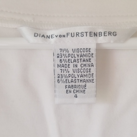 DVF Linnie Dress (White) - Size 4 - Picture 6 of 8